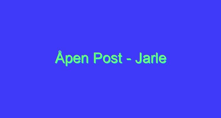 Åpen Post – Jarle